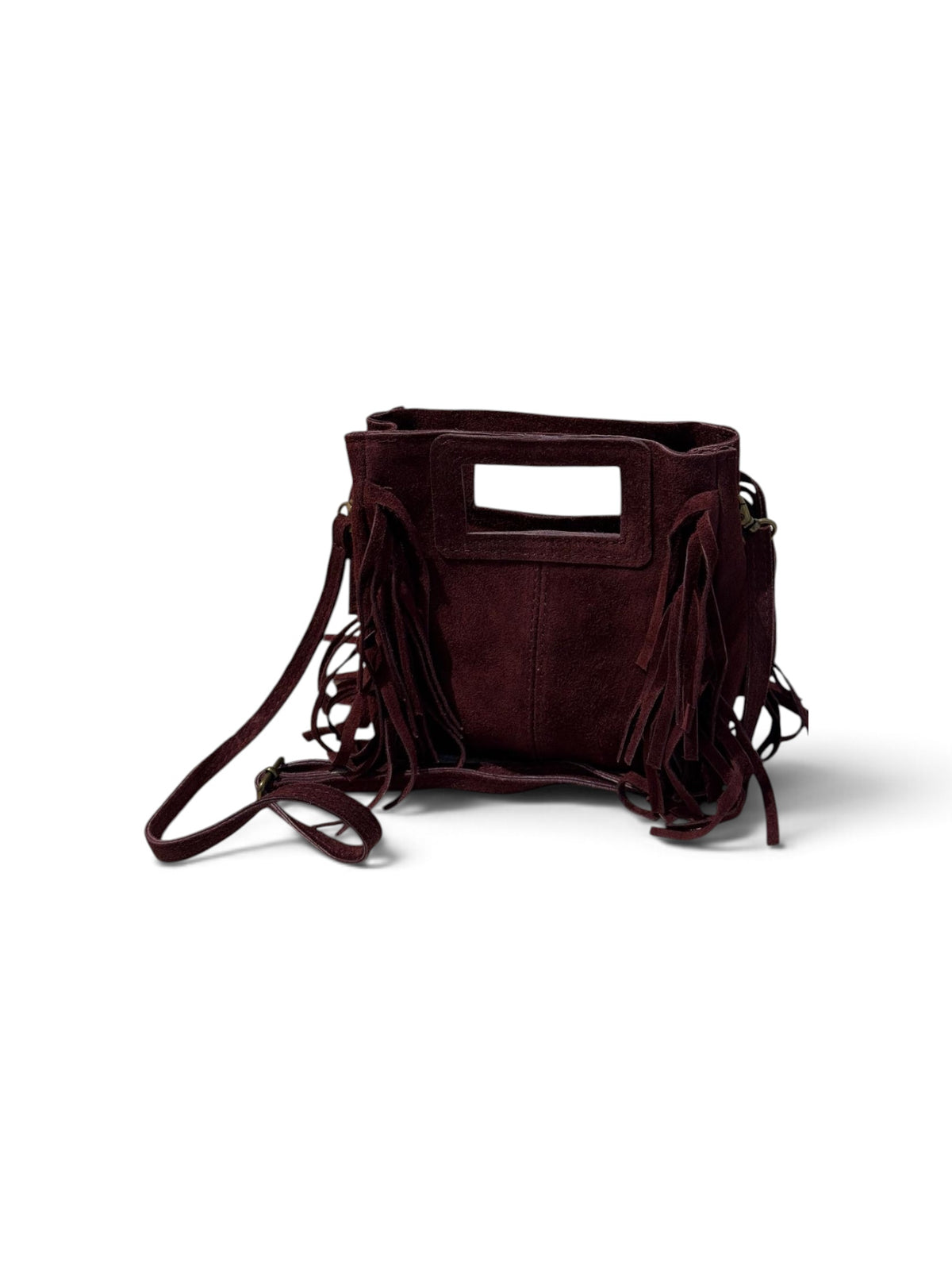 Kleine Wildledertasche