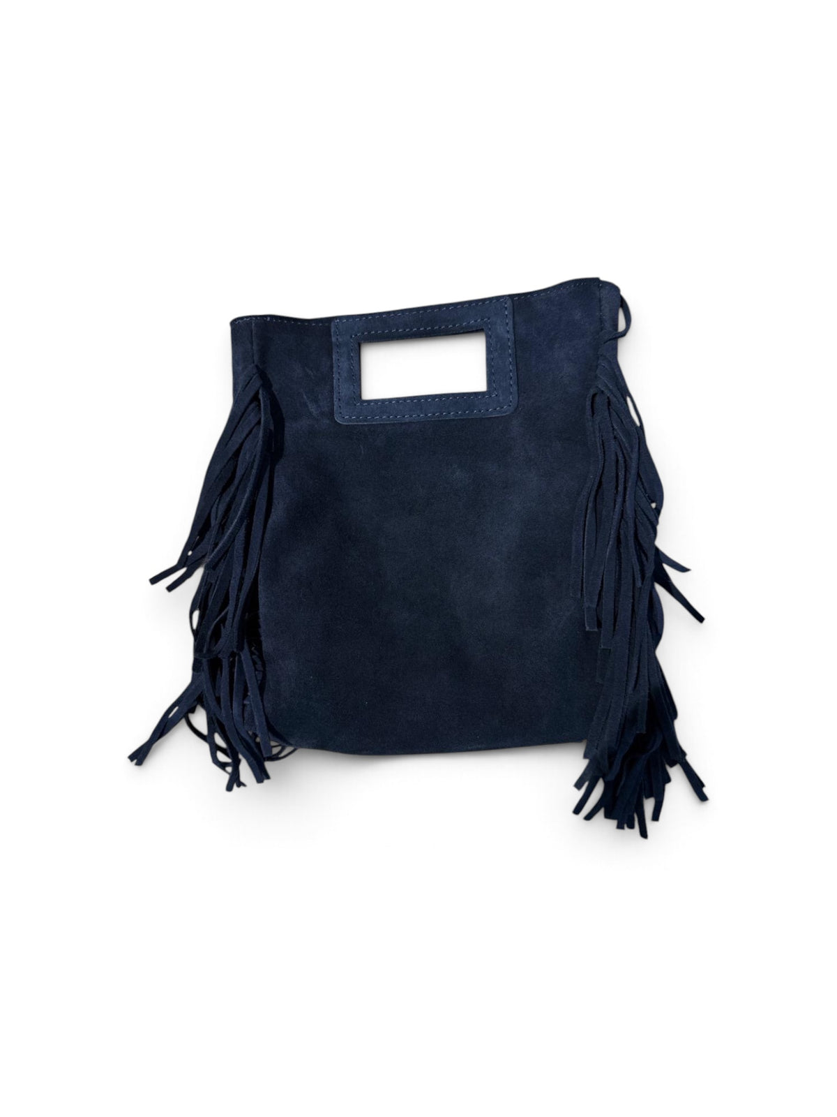 Große Wildledertasche mit Fransen