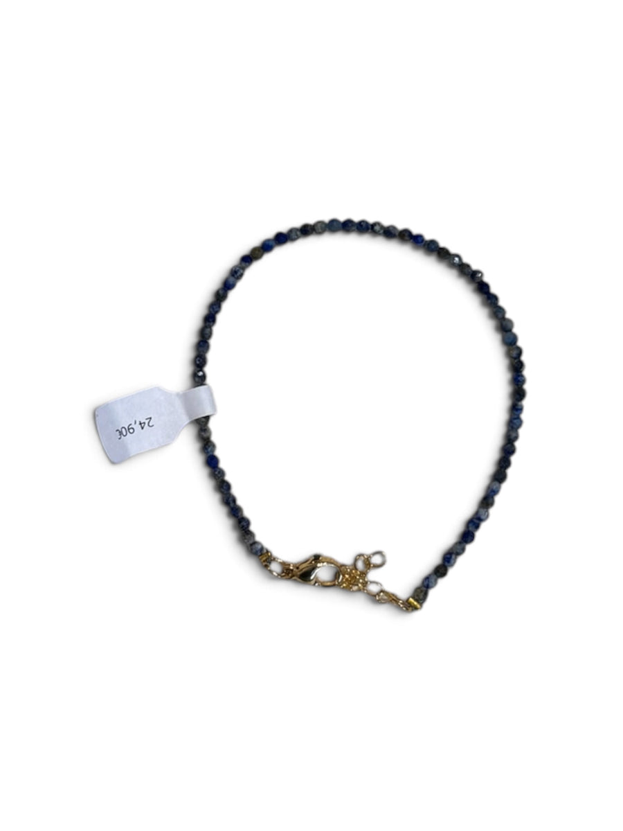 Schmuckperlenarmband in Blautönen