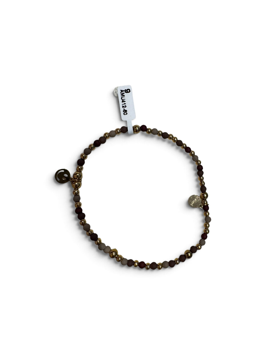 Perlenarmband mit Smiley-Anhänger