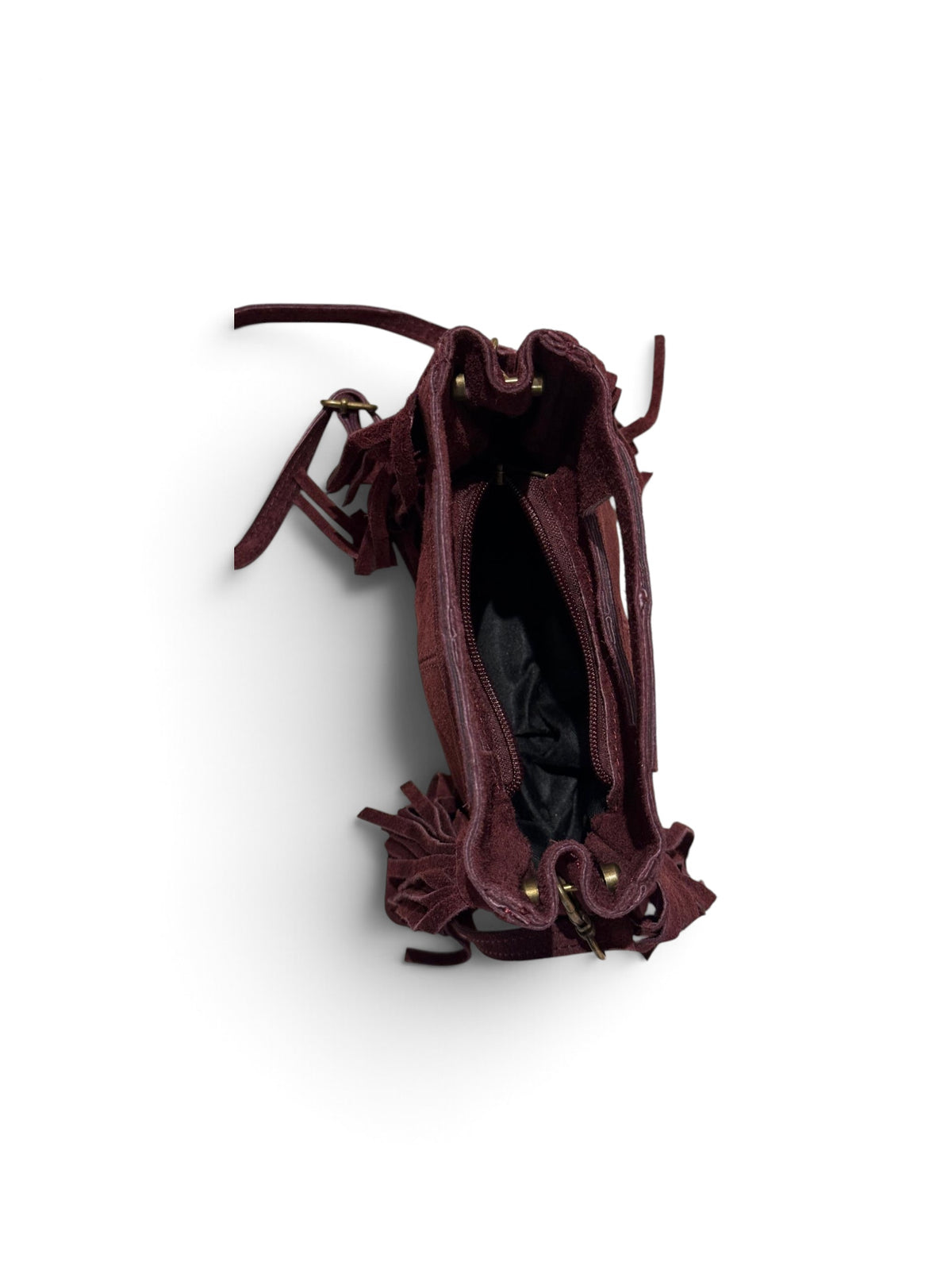 Kleine Wildledertasche